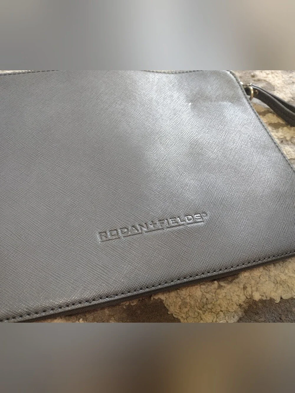 Rodan + fields Gray Strap Makeup Bag
